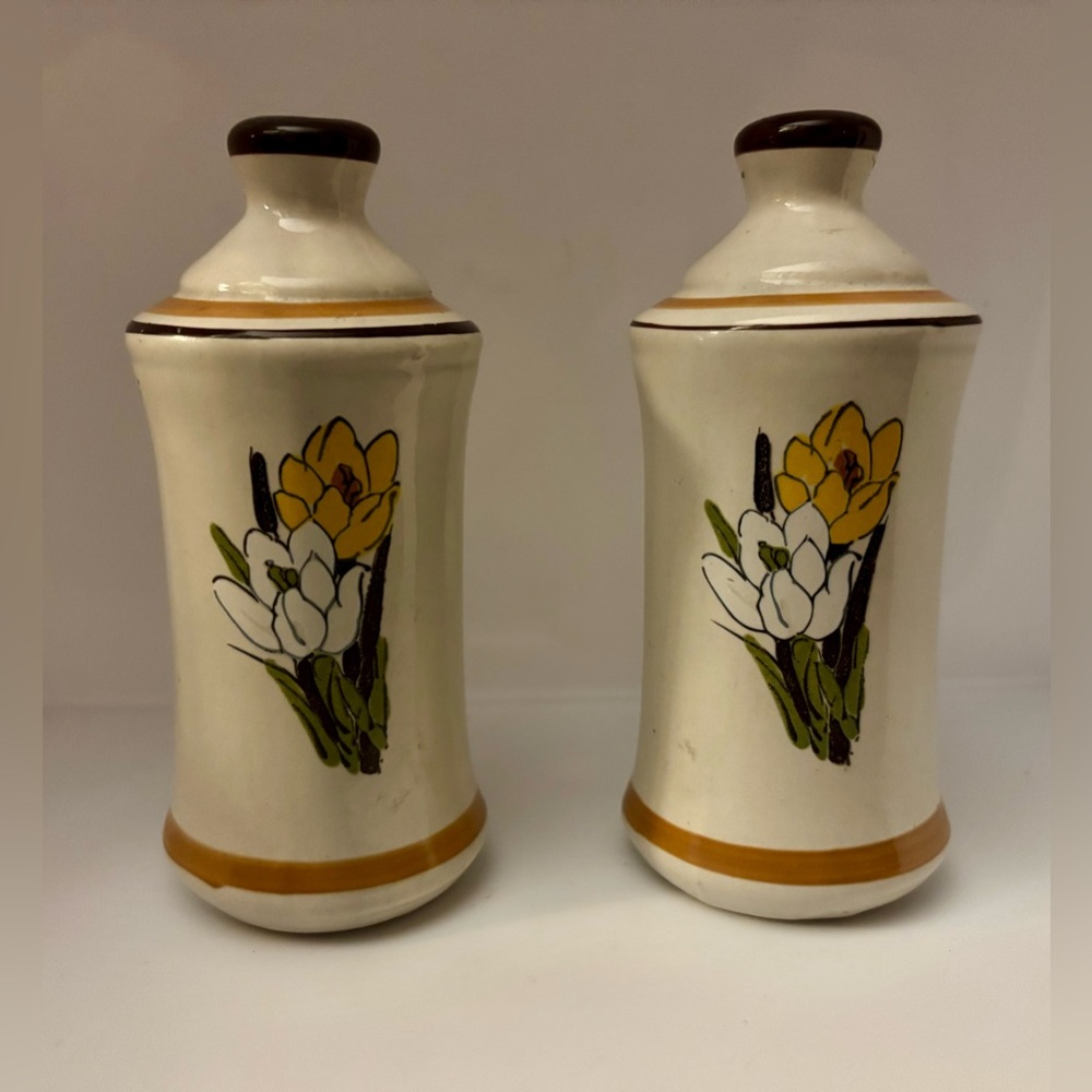 Vintage California Original Crocus Salt and Pepper Set